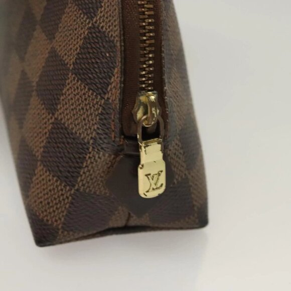 LOUIS VUITTON Damier Ebene Pochette Cosmetic PM Pouch N47516 LV Auth BA3094 - Picture 15 of 16